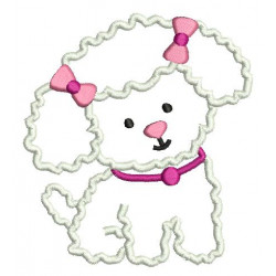 Stickdatei - Hundesalon Hund Bichon